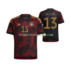 Maglia Germania Thomas Muller 13 Divisa Away Mondiali 2022 Manica Corta ,Uomo