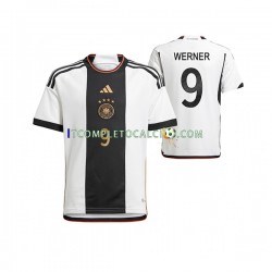 Maglia Germania Timo Werner 9 Divisa Home Mondiali 2022 Manica Corta ,Uomo