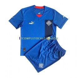Maglia Islanda Divisa Home 2022 Manica Corta ,Bambino