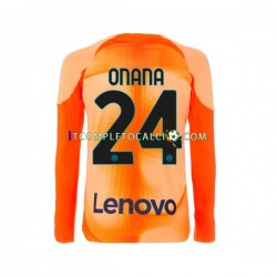 Maglia Inter Milan Andre Onana 24 Portiere Quarto Divisa 2022-2023 Manica Lunga ,Uomo