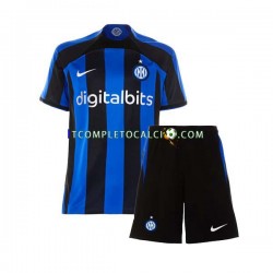 Maglia Inter Milan Divisa Home 2022-2023 Manica Corta ,Bambino