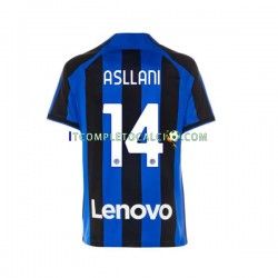 Maglia Inter Milan Kristjan Asllani 14 Divisa Home 2022-2023 Manica Corta ,Uomo