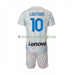 Maglia Inter Milan Lautaro Martinez 10 Divisa Away 2022-2023 Manica Corta ,Bambino