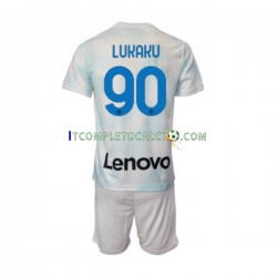 Maglia Inter Milan Romelu Lukaku 90 Divisa Away 2022-2023 Manica Corta ,Bambino
