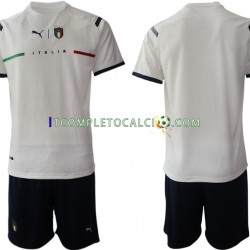 Maglia Italia Divisa Away 2021-2022 Manica Corta ,Bambino