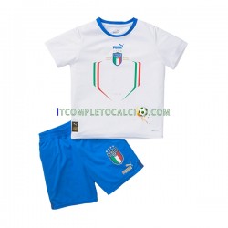 Maglia Italia Divisa Away 2022-2023 Manica Corta ,Bambino