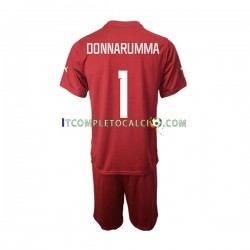 Maglia Italia Donnarumma 1 Portiere Divisa Away 2022-2023 Manica Corta ,Bambino