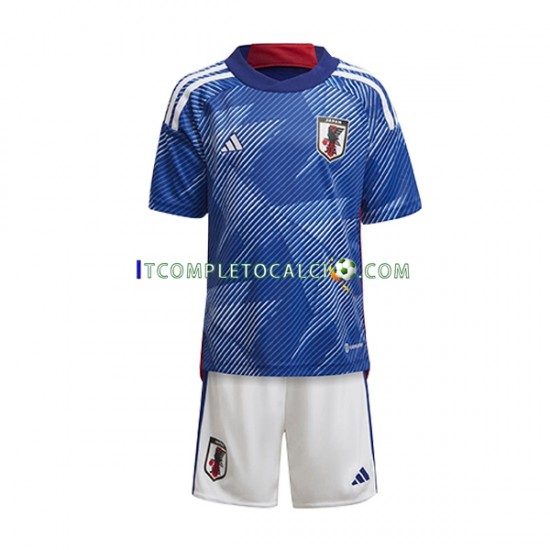 Maglia Giappone Divisa Home Mondiali 2022 Manica Corta ,Bambino