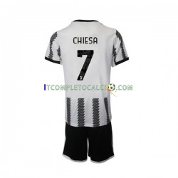 Maglia Juventus Chiesa 7 Divisa Home 2022-2023 Manica Corta ,Bambino