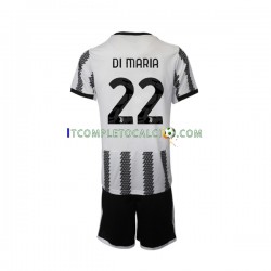 Maglia Juventus Di Maria 22 Divisa Home 2022-2023 Manica Corta ,Bambino