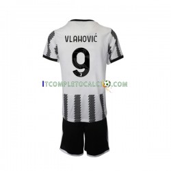 Maglia Juventus Vlahovic 9 Divisa Home 2022-2023 Manica Corta ,Bambino
