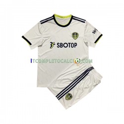 Maglia Leeds United Divisa Home 2022-2023 Manica Corta ,Bambino