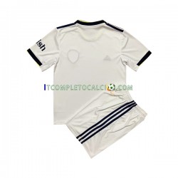 Maglia Leeds United Divisa Home 2022-2023 Manica Corta ,Bambino