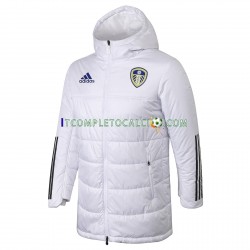 Leeds United Bianco Giacca con Cappuccio Fleece ,Uomo