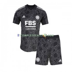 Maglia Leicester City Portiere Divisa Home 2022-2023 Manica Corta ,Bambino