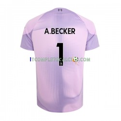 Maglia Liverpool Alisson Becker 1 Portiere Divisa Home 2022-2023 Manica Corta ,Uomo