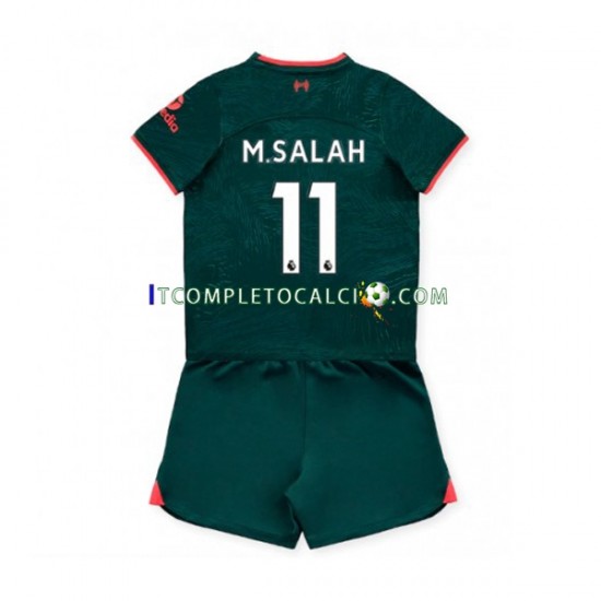 Maglia Liverpool M.Salah 11 Terza Divisa 2022-2023 Manica Corta ,Bambino