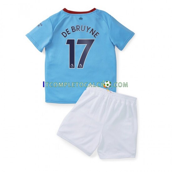 Maglia Manchester City De Bruyne 17 Divisa Home 2022-2023 Manica Corta ,Bambino