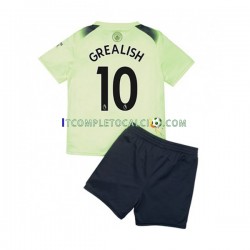 Maglia Manchester City Grealish 10 Terza Divisa 2022-2023 Manica Corta ,Bambino
