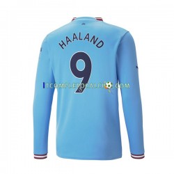 Maglia Manchester City Haaland 9 Divisa Home 2022-2023 Manica Lunga ,Uomo