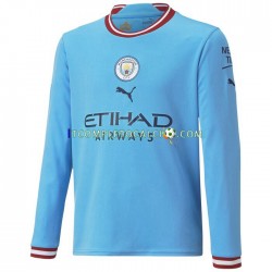 Maglia Manchester City Divisa Home 2022-2023 Manica Lunga ,Uomo