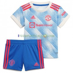 Maglia Manchester United Divisa Away 2021-2022 Manica Corta ,Bambino