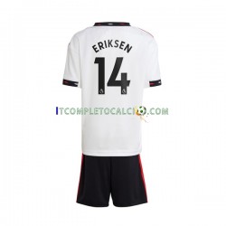Maglia Manchester United Christian Eriksen 14 Divisa Away 2022-2023 Manica Corta ,Bambino