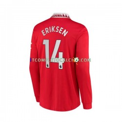 Maglia Manchester United Christian Eriksen 14 Divisa Home 2022-2023 Manica Lunga ,Uomo