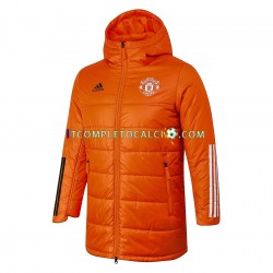 Manchester United Arancia Giacca con Cappuccio Fleece ,Uomo