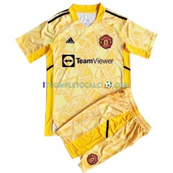 Maglia Manchester United Portiere Divisa Home 2022-2023 Manica Corta ,Bambino