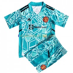 Maglia Manchester United Portiere Terza Divisa 2022-2023 Manica Corta ,Bambino