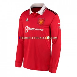 Maglia Manchester United Divisa Home 2022-2023 Manica Lunga ,Uomo