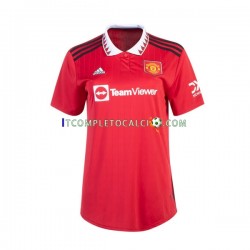 Maglia Manchester United Divisa Home 2022-2023 Manica Corta,Donna