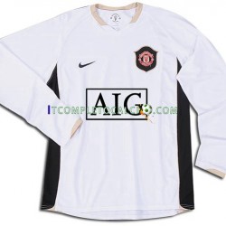 Maglia Manchester United Retro Divisa Away 2006-2007 Manica Lunga ,Uomo