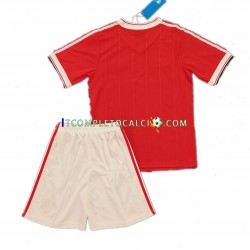 Maglia Manchester United 1984 Retro Divisa Home Manica Corta ,Bambino