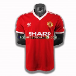 Maglia Manchester United 1983 Retro Divisa Home Manica Corta ,Uomo