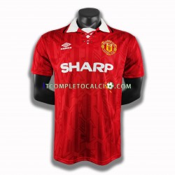 Maglia Manchester United Retro Divisa Home 1994 Manica Corta ,Uomo