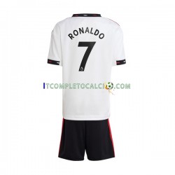 Maglia Manchester United Ronaldo 7 Divisa Away 2022-2023 Manica Corta ,Bambino