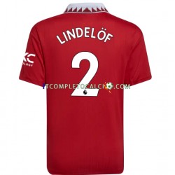 Maglia Manchester United Victor Lindelof 2 Divisa Home 2022-2023 Manica Corta ,Uomo