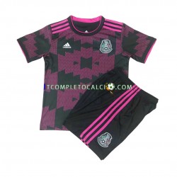 Maglia Messico 2021 Divisa Home Manica Corta ,Bambino