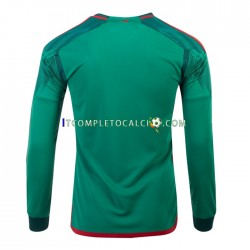 Maglia Messico Divisa Home Mondiali 2022 Manica Lunga ,Uomo
