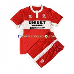 Maglia Middlesbrough Divisa Home 2022-2023 Manica Corta ,Bambino