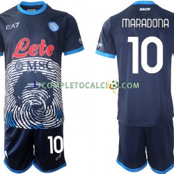 Maglia Napoli Diego Maradona 10 Special 2 Divisa Home 2021-2022 Manica Corta ,Bambino