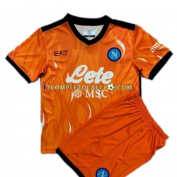 Maglia Napoli Portiere Terza Divisa 2021-2022 Manica Corta ,Bambino
