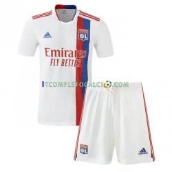 Maglia Olympique Lyonnais Divisa Home 2022-2023 Manica Corta ,Bambino