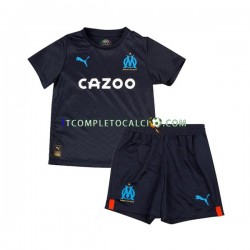 Maglia Olympique de Marseille Divisa Away 2022-2023 Manica Corta ,Bambino