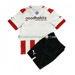 Maglia PSV Eindhoven Divisa Home 2022-2023 Manica Corta ,Bambino