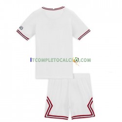 Maglia Paris Saint-Germain Quarto Divisa 2021-2022 Manica Corta ,Bambino