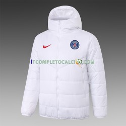 Paris Saint-Germain Bianco Giacca con Cappuccio Fleece SKU001 ,Uomo