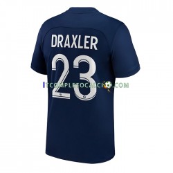 Maglia Paris Saint-Germain Draxler 23 Divisa Home 2022-2023 Manica Corta ,Uomo